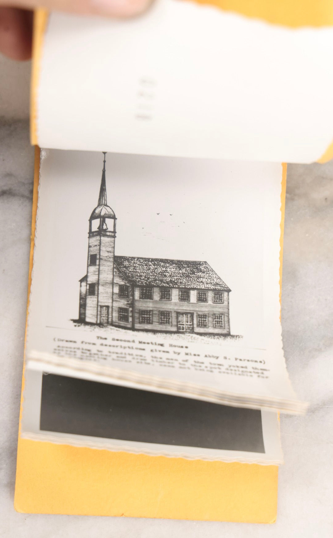 Lot 220 - Antique Photo Album Of Rye, New Hampshire Meeting Houses And 1959 Fire, “Memories Of The Rye Meeting Houses,” With Nine Original Snapshots