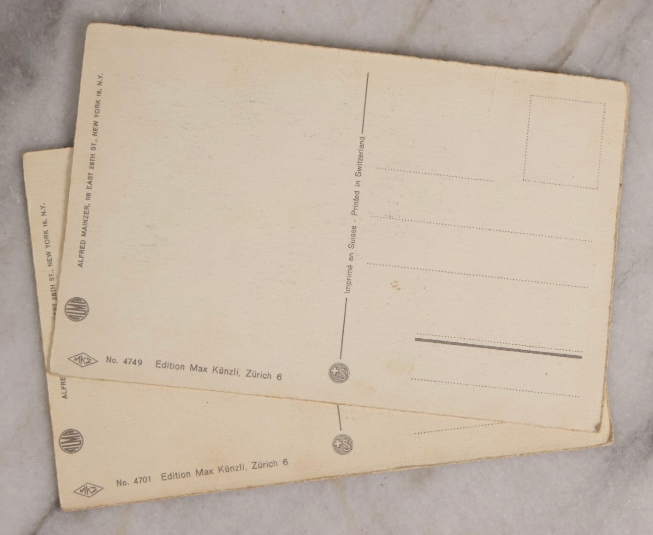 Lot 229 - Grouping Of Eight Antique And Vintage Cat-Themed Postcards Including Photographic Cards By The Rotograph Co., New York And Illustrated Anthropomorphic Cat Cards By Max Kunzli, Zürich, Switzerland