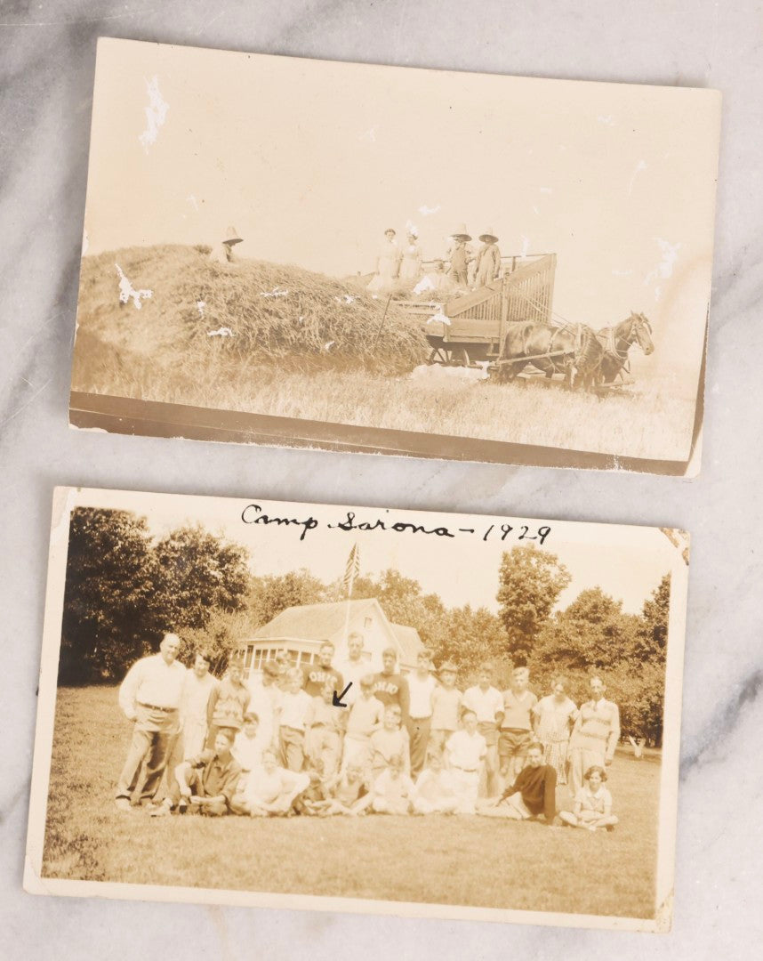 Lot 231 - Grouping Of 38 Antique Real Photo Postcards R.P.P.C.. Featuring People And Portraits Including Soldiers, Workers, Parade Scenes, Men, Women, And Children, Early 20th Century