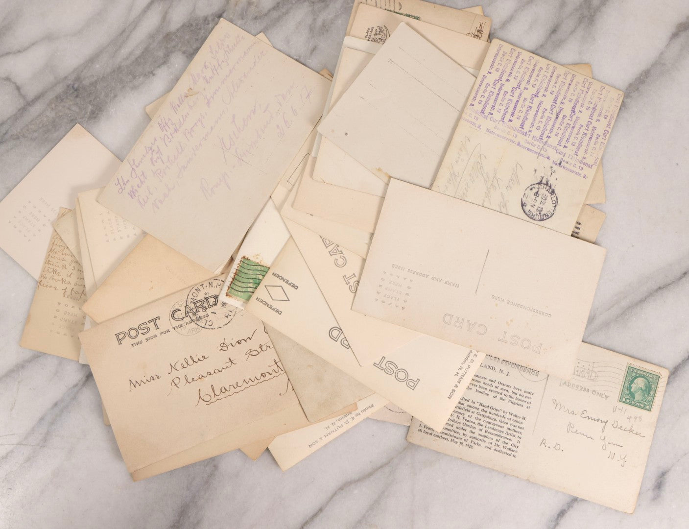 Lot 231 - Grouping Of 38 Antique Real Photo Postcards R.P.P.C.. Featuring People And Portraits Including Soldiers, Workers, Parade Scenes, Men, Women, And Children, Early 20th Century