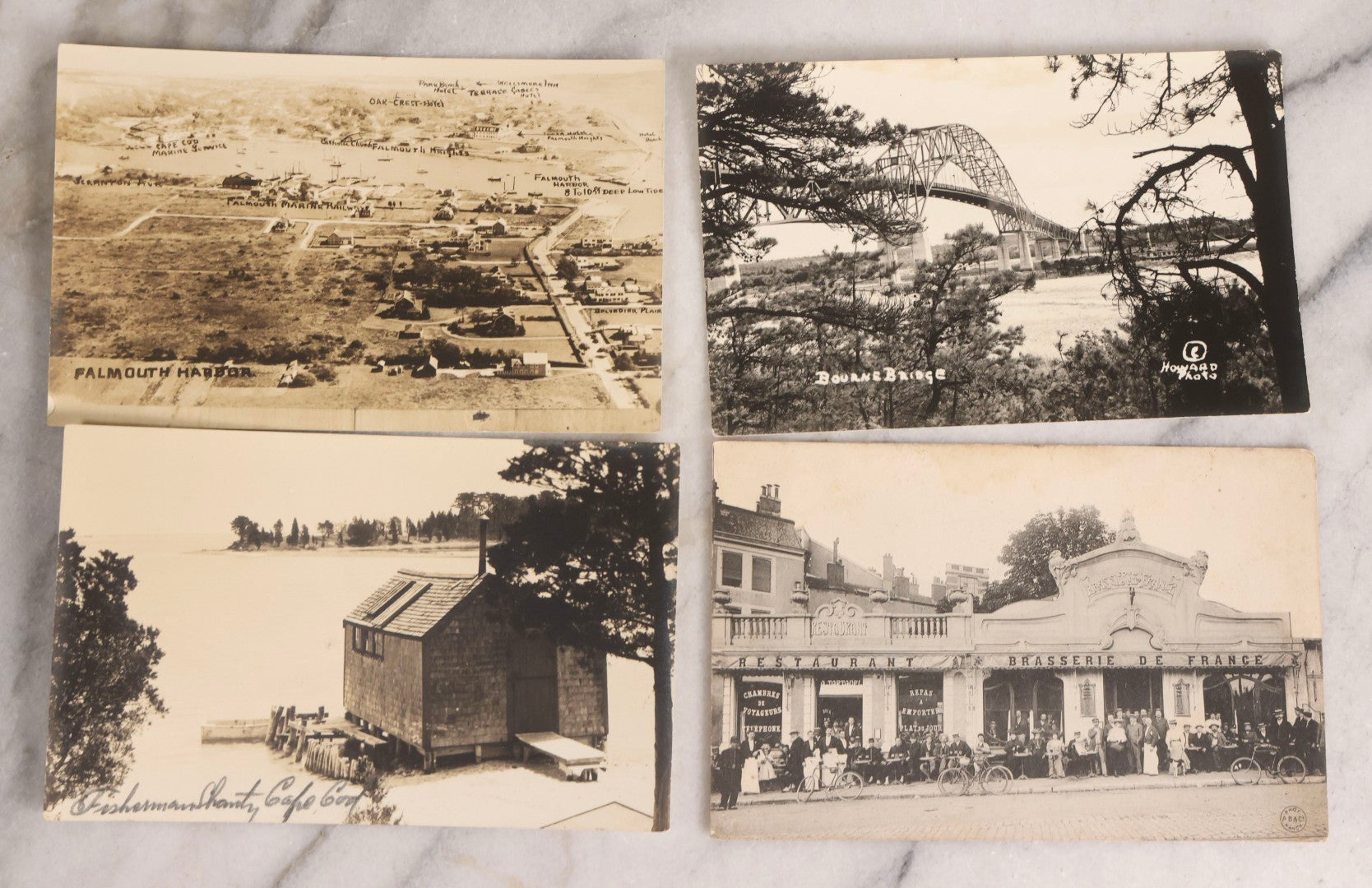 Lot 232 - Grouping Of 60 Antique Building And Architecture Real Photo Postcards R.P.P.C.., New England Focus, Early 20th Century