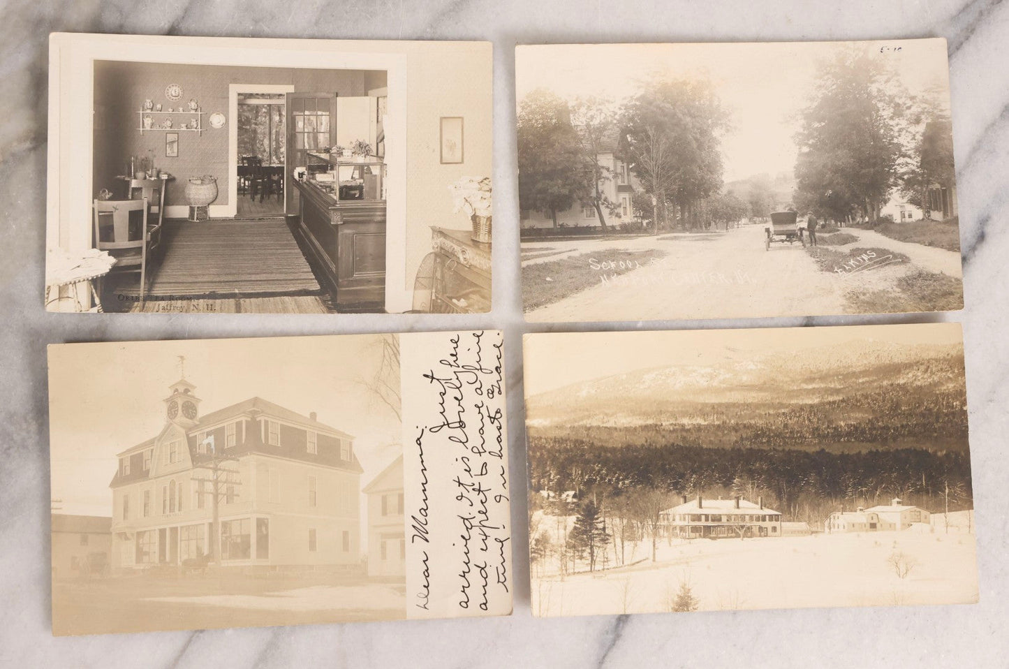 Lot 232 - Grouping Of 60 Antique Building And Architecture Real Photo Postcards R.P.P.C.., New England Focus, Early 20th Century