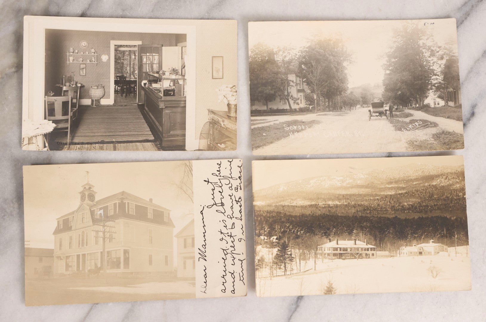 Lot 232 - Grouping Of 60 Antique Building And Architecture Real Photo Postcards R.P.P.C.., New England Focus, Early 20th Century