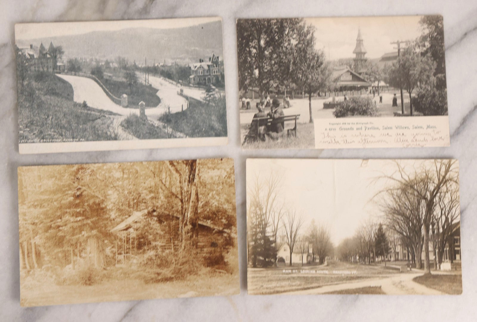 Lot 232 - Grouping Of 60 Antique Building And Architecture Real Photo Postcards R.P.P.C.., New England Focus, Early 20th Century