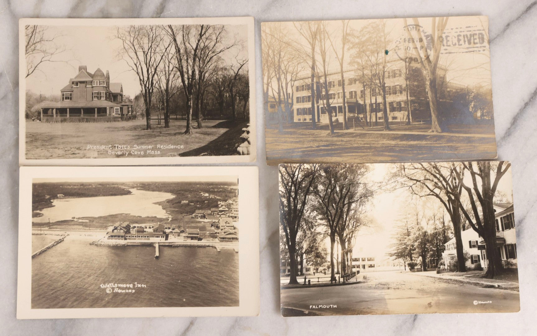 Lot 232 - Grouping Of 60 Antique Building And Architecture Real Photo Postcards R.P.P.C.., New England Focus, Early 20th Century