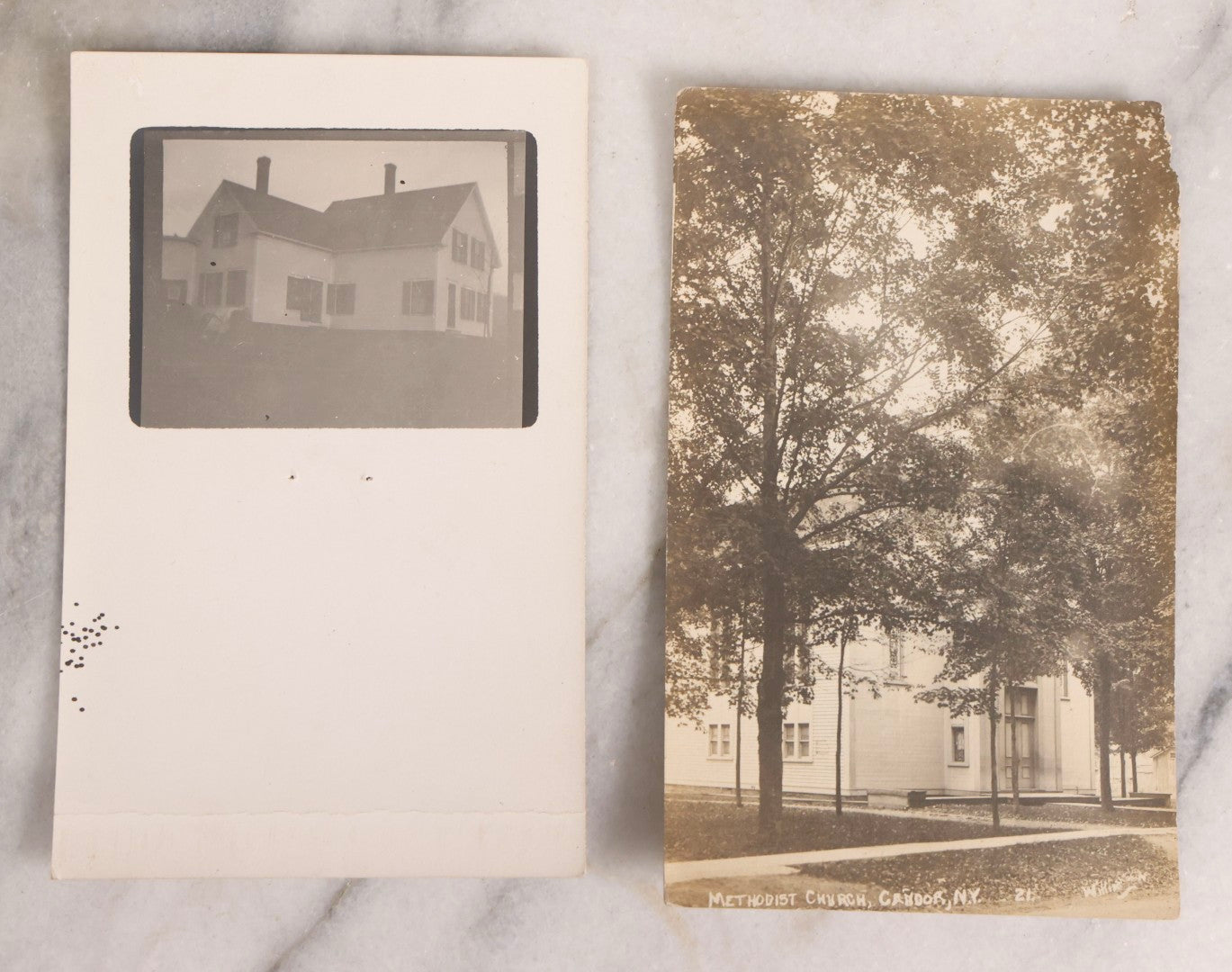 Lot 232 - Grouping Of 60 Antique Building And Architecture Real Photo Postcards R.P.P.C.., New England Focus, Early 20th Century
