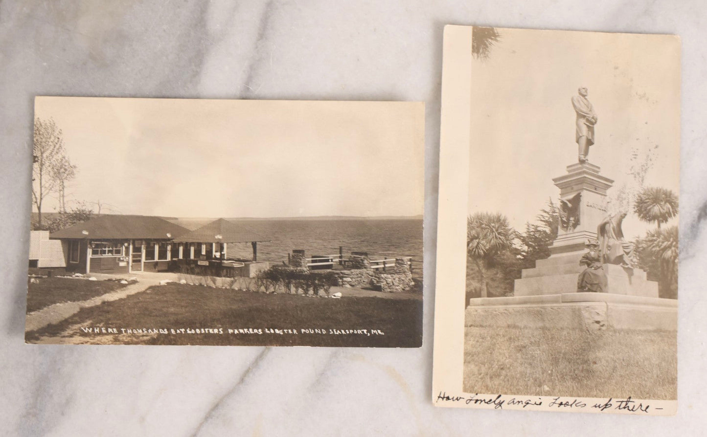 Lot 232 - Grouping Of 60 Antique Building And Architecture Real Photo Postcards R.P.P.C.., New England Focus, Early 20th Century