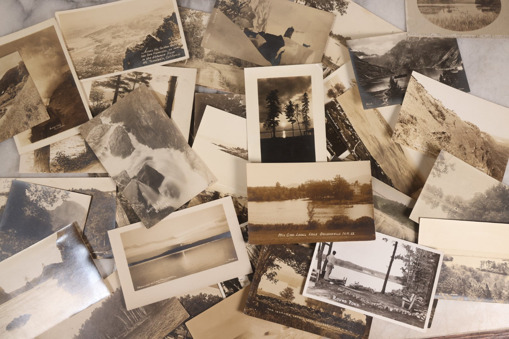 Lot 233 - Grouping Of 41 Antique Landscape And Seascape Real Photo Postcards R.P.P.C.., United States, Early 20th Century