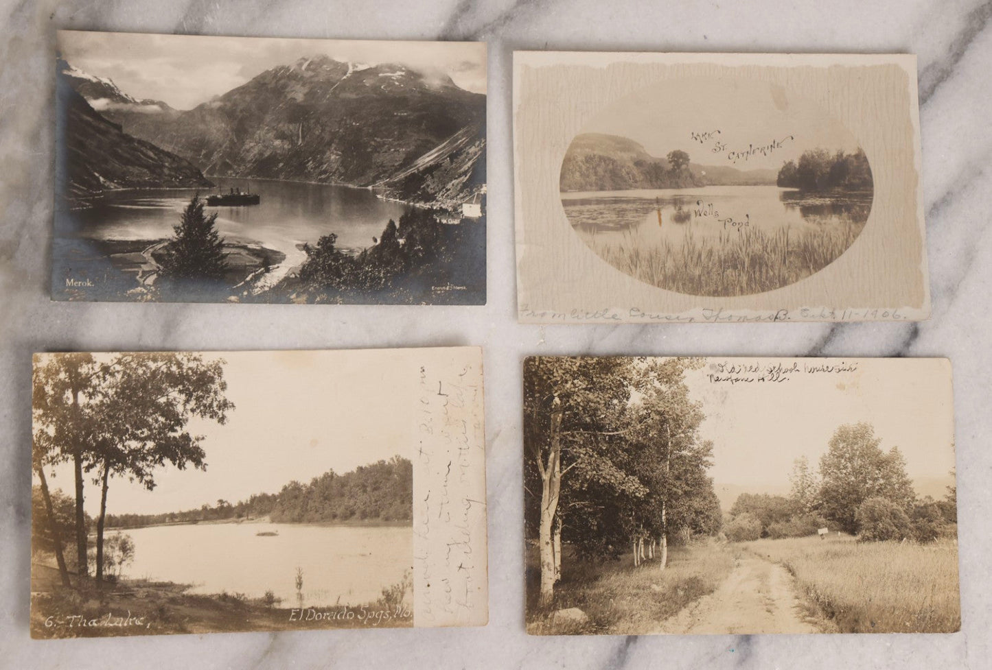 Lot 233 - Grouping Of 41 Antique Landscape And Seascape Real Photo Postcards R.P.P.C.., United States, Early 20th Century