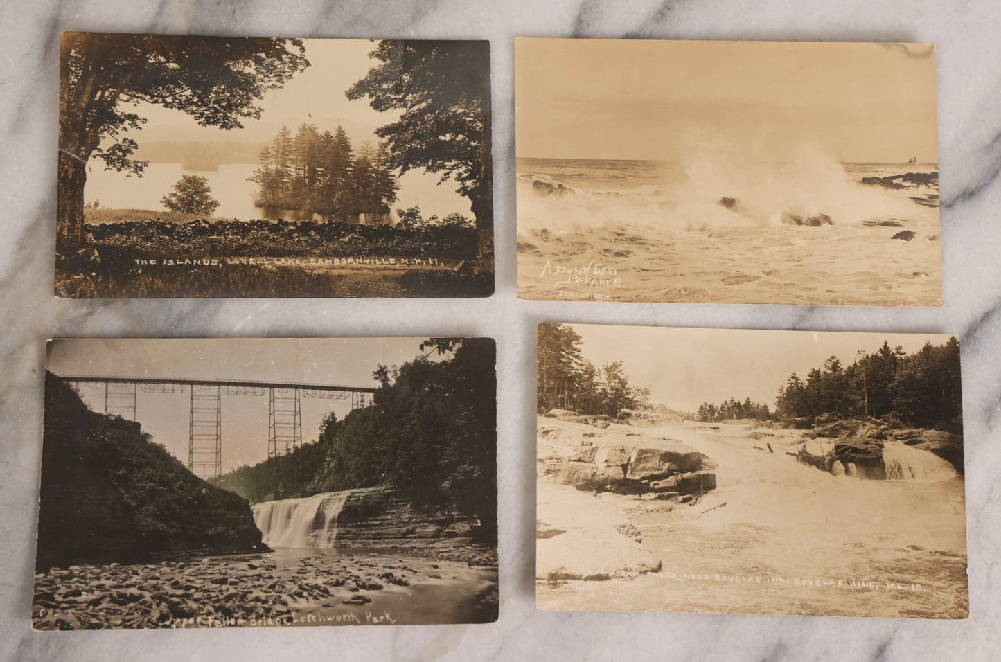 Lot 233 - Grouping Of 41 Antique Landscape And Seascape Real Photo Postcards R.P.P.C.., United States, Early 20th Century