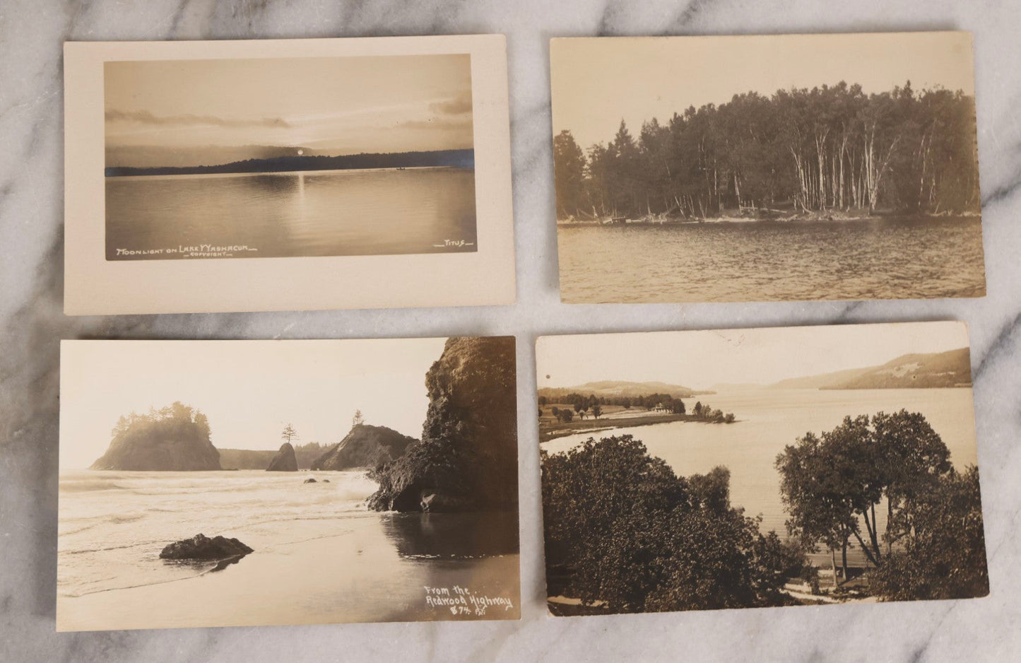 Lot 233 - Grouping Of 41 Antique Landscape And Seascape Real Photo Postcards R.P.P.C.., United States, Early 20th Century