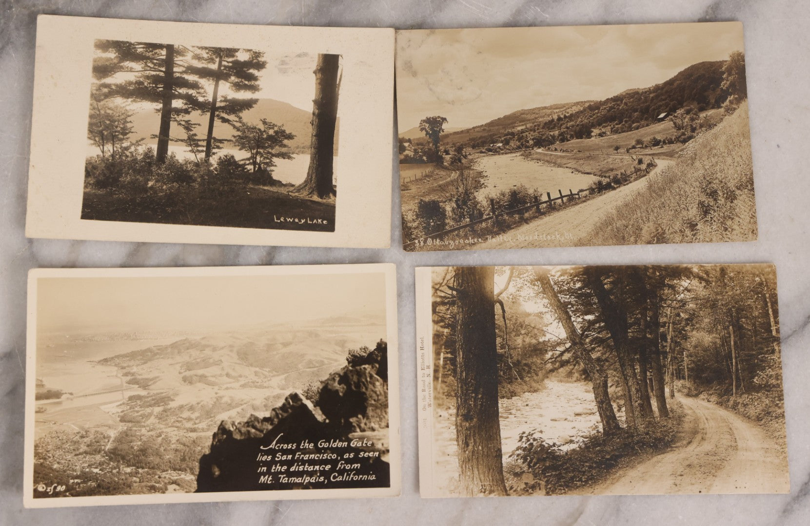 Lot 233 - Grouping Of 41 Antique Landscape And Seascape Real Photo Postcards R.P.P.C.., United States, Early 20th Century