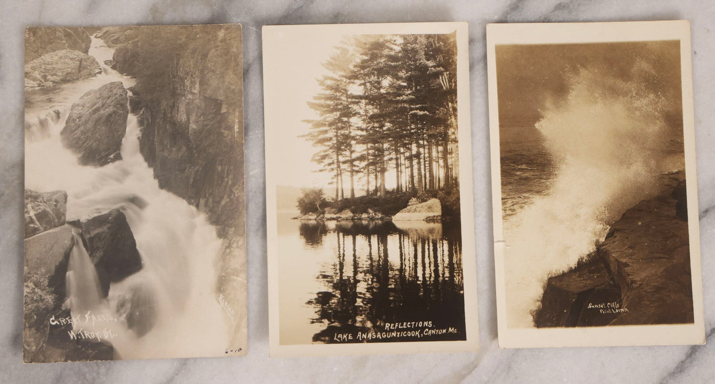 Lot 233 - Grouping Of 41 Antique Landscape And Seascape Real Photo Postcards R.P.P.C.., United States, Early 20th Century