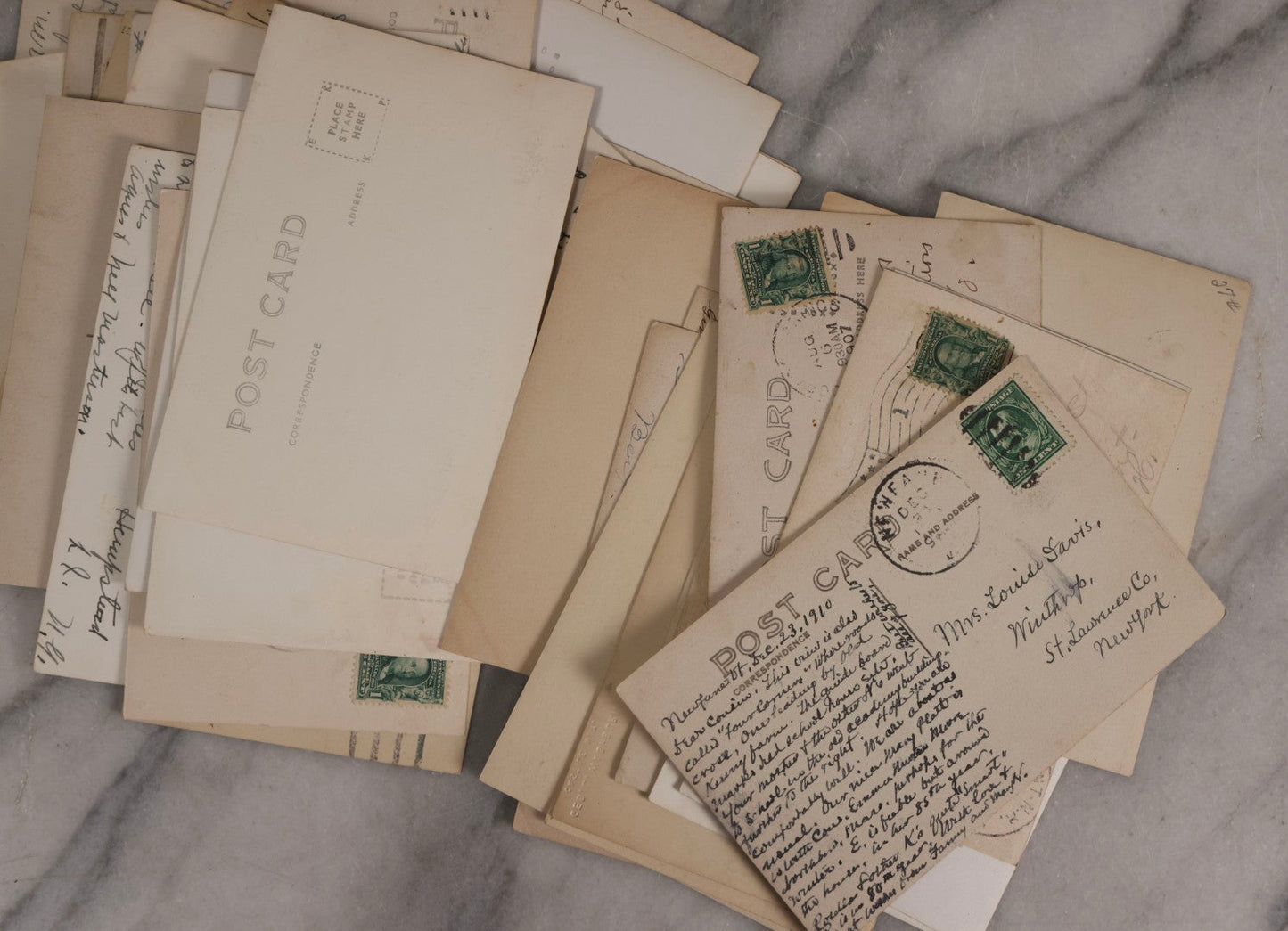 Lot 233 - Grouping Of 41 Antique Landscape And Seascape Real Photo Postcards R.P.P.C.., United States, Early 20th Century