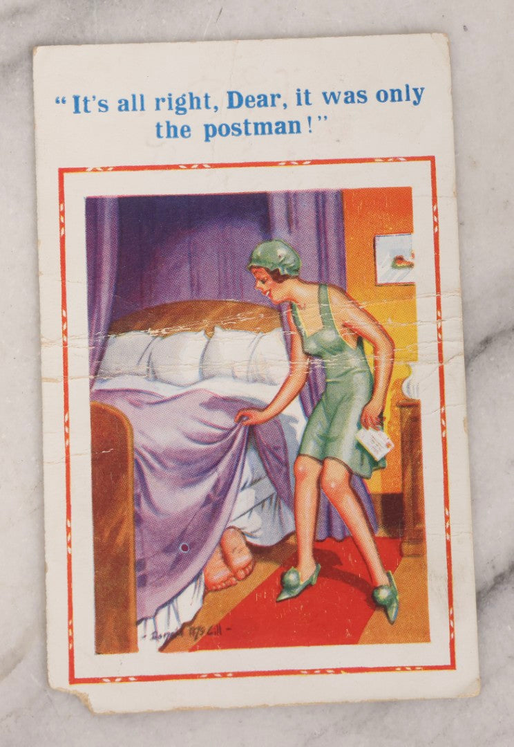 Lot 237 - Grouping Of 19 Antique And Vintage Postcards And Ephemera, Including "It Floats", Asbury Park, New Jersey, Natural Bridge, Virginia, And "Boraxine" Trade Card