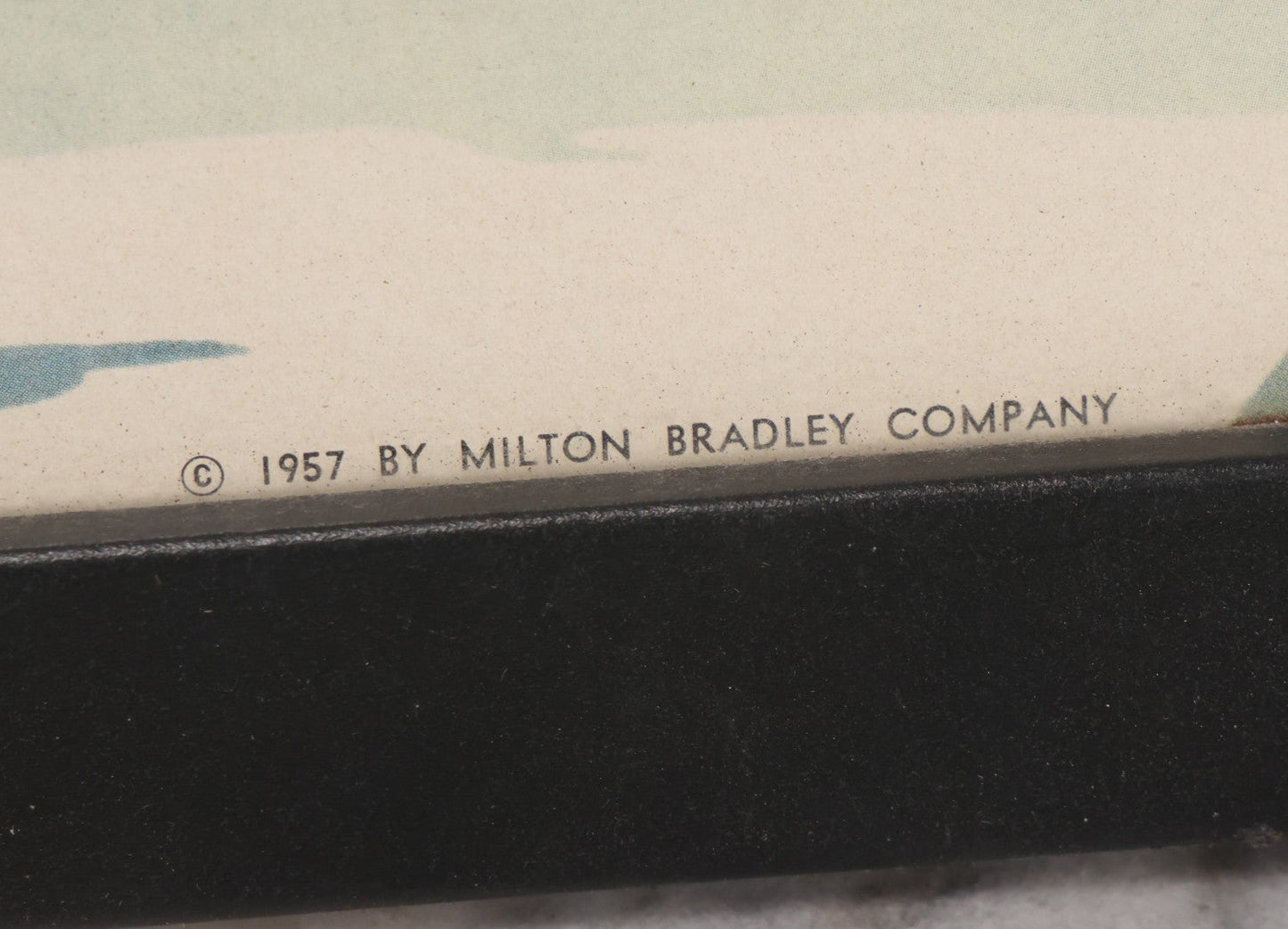 Lot 241 - Vintage Framed “Giant Steps” Board Game Cover Illustration, Milton Bradley, 1957