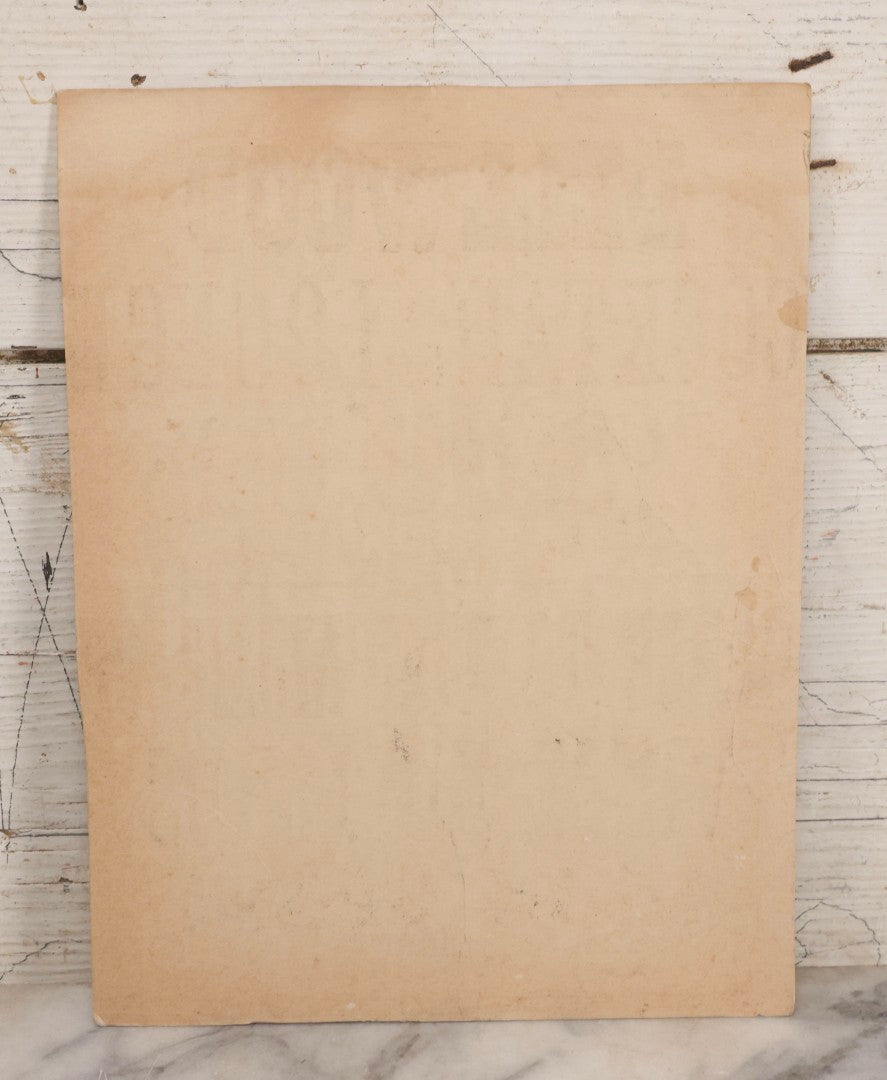 Lot 245 - Vintage Printed Broadside Advertising Dellwood Cocktail Lounge, Purling, New York, Featuring Vince Edwards And His Orchestra