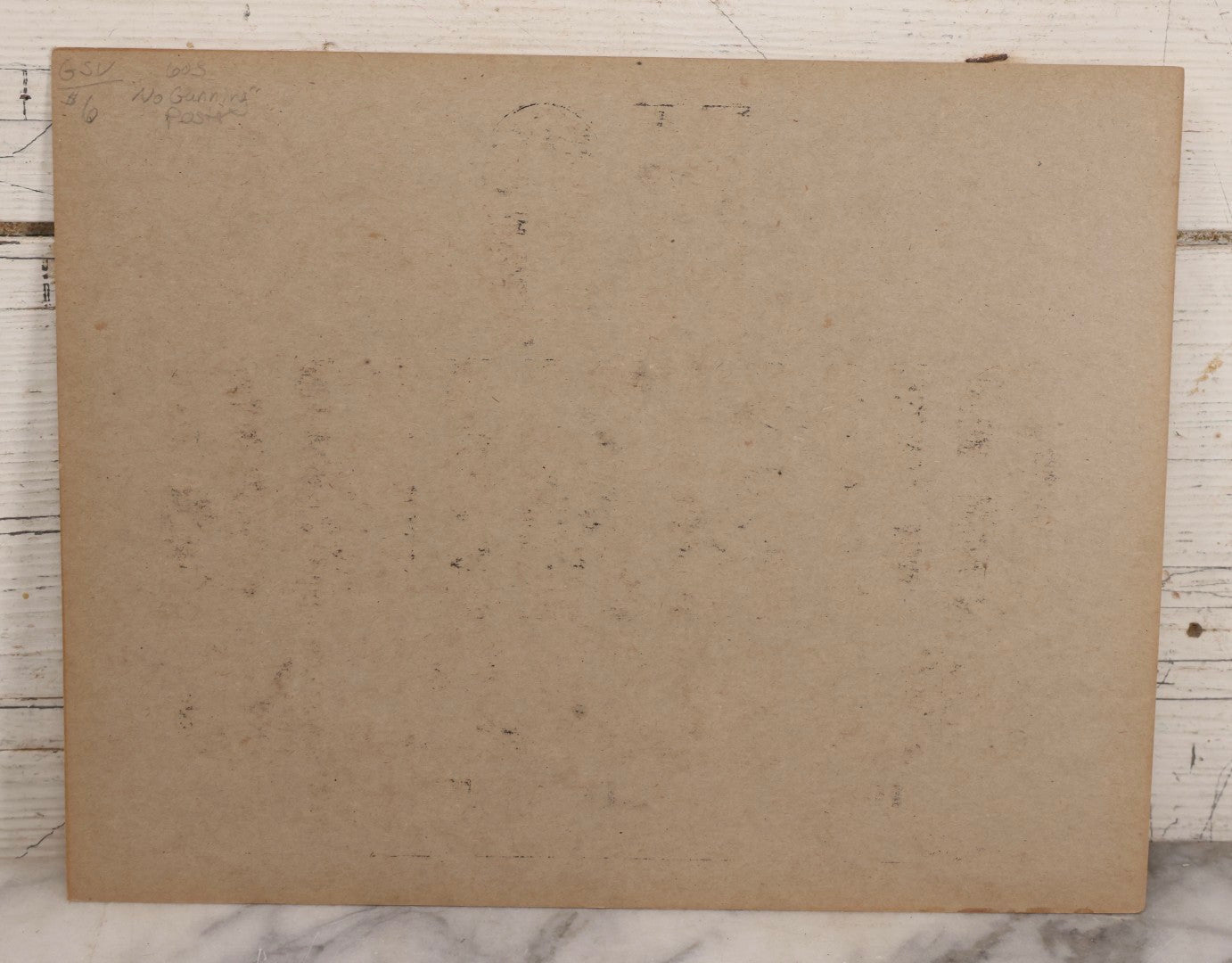 Lot 249 - Vintage Printed “No Gunning Or Trespassing” Paper Sign