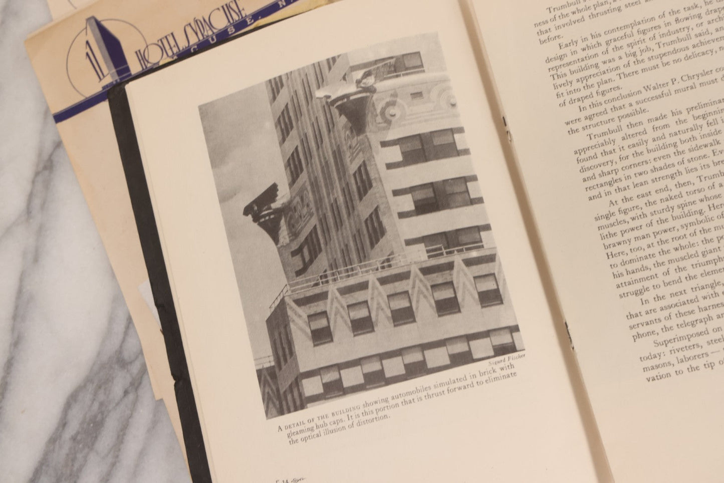 Lot 252 - Mixed Ephemera Grouping Related To The Chrysler Building, Nyc, And Hotel Syracuse, New York