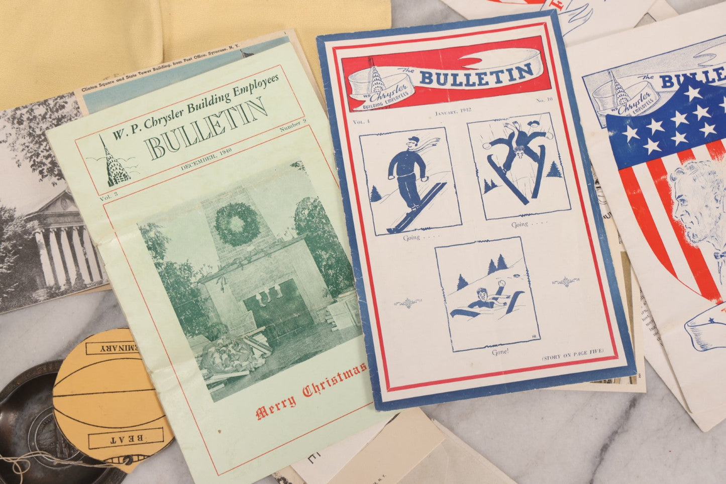 Lot 252 - Mixed Ephemera Grouping Related To The Chrysler Building, Nyc, And Hotel Syracuse, New York
