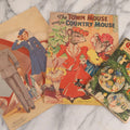 Lot 254 - Trio Of Vintage Children's Ephemera Including Christmas Carols Booklet, Aviation-Themed Paper Dolls, And “The Town Mouse And The Country Mouse” Story Book