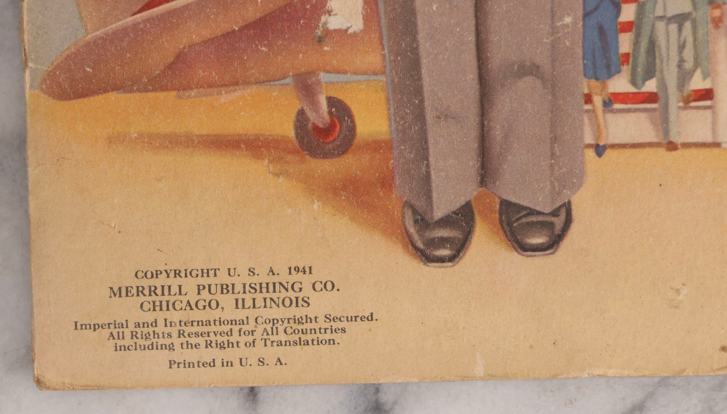 Lot 254 - Trio Of Vintage Children's Ephemera Including Christmas Carols Booklet, Aviation-Themed Paper Dolls, And “The Town Mouse And The Country Mouse” Story Book