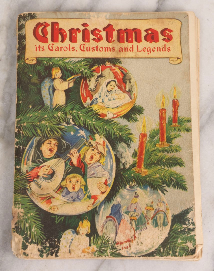 Lot 254 - Trio Of Vintage Children's Ephemera Including Christmas Carols Booklet, Aviation-Themed Paper Dolls, And “The Town Mouse And The Country Mouse” Story Book