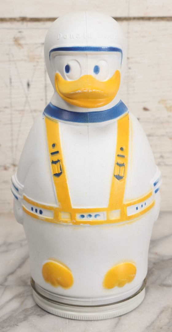 Lot 258 - Vintage Donald Duck Nabisco Puppets Wheat Puffs Blow Mold Plastic Cereal Container, 1966
