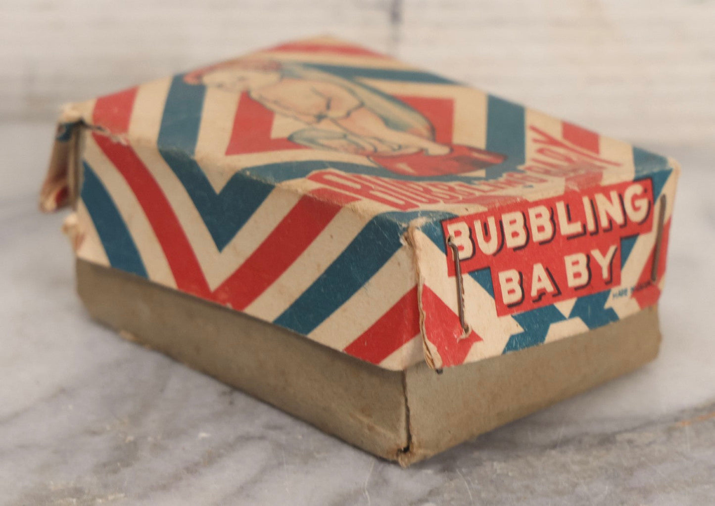 Lot 260 - Vintage "Bubbling Baby" Novelty Plastic Peeing Baby Toy In Original Box