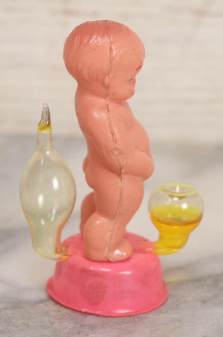 Lot 260 - Vintage "Bubbling Baby" Novelty Plastic Peeing Baby Toy In Original Box
