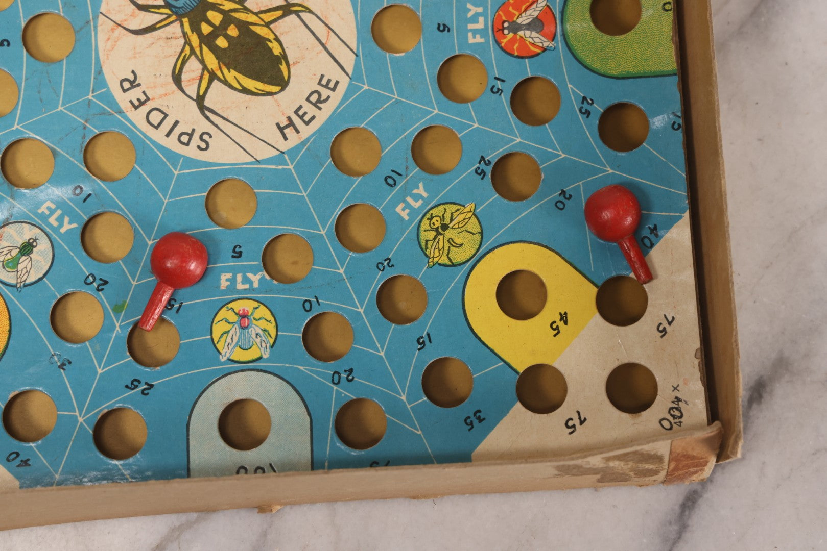 Lot 263 - Vintage "Spider And Fly" Board Game With Anthropomorphic Spider And Fly Graphics, Milton Bradley Co. No. 4734, Springfield, Massachusetts, Circa 1930