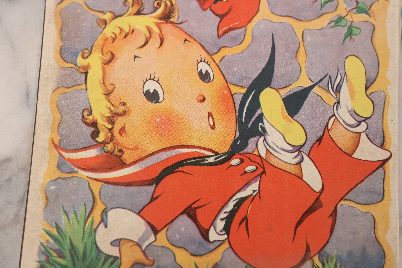 Lot 265 - Vintage "Humpty Dumpty 2 Picture Puzzles" Toy Puzzle Set By Saalfield Publishing Co., Akron, Ohio, No. 917, Copyright 1941, Made In U.S.A.., Handwritten Note On Verso "John Chick From Mrs. Mayo"