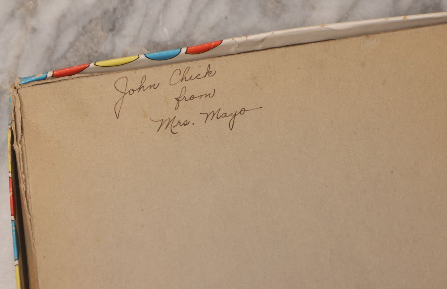 Lot 265 - Vintage "Humpty Dumpty 2 Picture Puzzles" Toy Puzzle Set By Saalfield Publishing Co., Akron, Ohio, No. 917, Copyright 1941, Made In U.S.A.., Handwritten Note On Verso "John Chick From Mrs. Mayo"