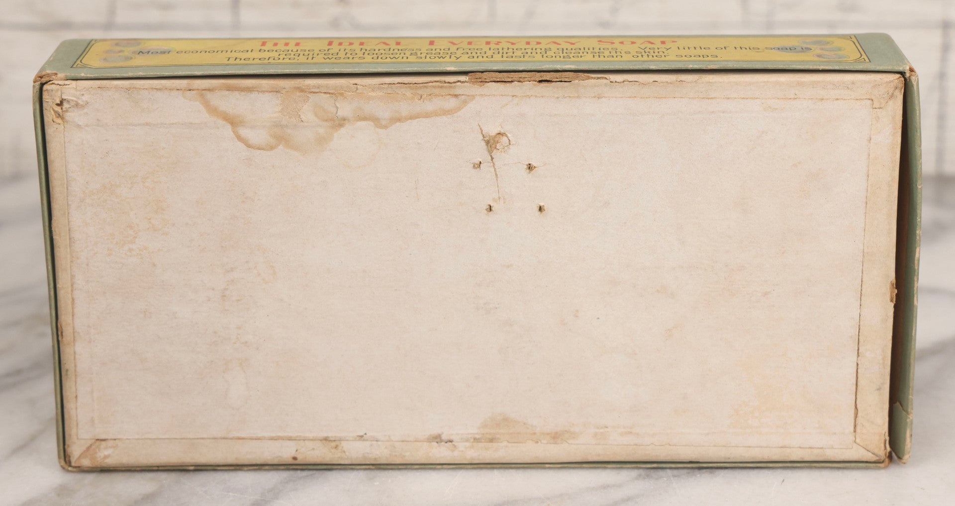 Lot 267 - Antique Lathero Hardwater Soap Advertising Box With Children Blowing Bubbles Graphics, Furst-McNess Co., Freeport, Illinois