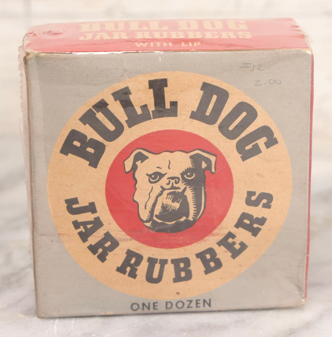 Lot 268 - Trio Of Vintage And Antique Advertising Boxes Including Bull Dog Jar Rubbers, Senate Havana Cigar, And Richard Hudnut “Three Flowers” Travelette Box