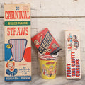 Lot 270 - Grouping Of Four Vintage Children's Advertising Pieces Including Carnival Straws Clown Box, Cra-O-Tec No. 116 Crayons, Popeye And Friends Amscan Drinking Cups, And "Fight The Cavity Creeps" Crest Toothbrush Box By Procter And Gamble