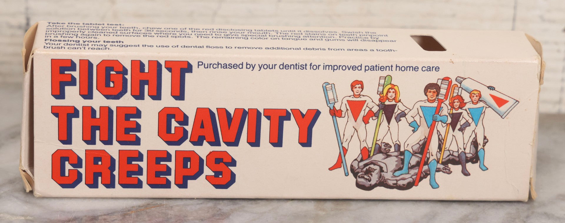 Lot 270 - Grouping Of Four Vintage Children's Advertising Pieces Including Carnival Straws Clown Box, Cra-O-Tec No. 116 Crayons, Popeye And Friends Amscan Drinking Cups, And "Fight The Cavity Creeps" Crest Toothbrush Box By Procter And Gamble