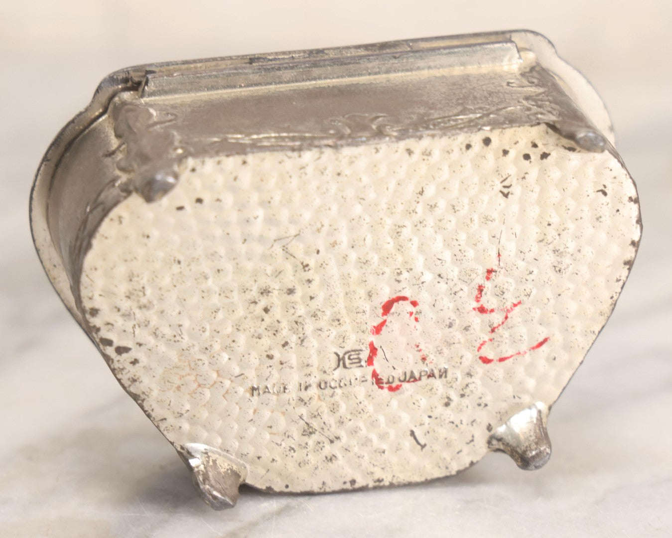 Lot 282 - Pair Of Vintage Metal Boxes Made In Japan Including Pennsylvania Landmarks Box By Bosselman & Co. And Peacock Design Box