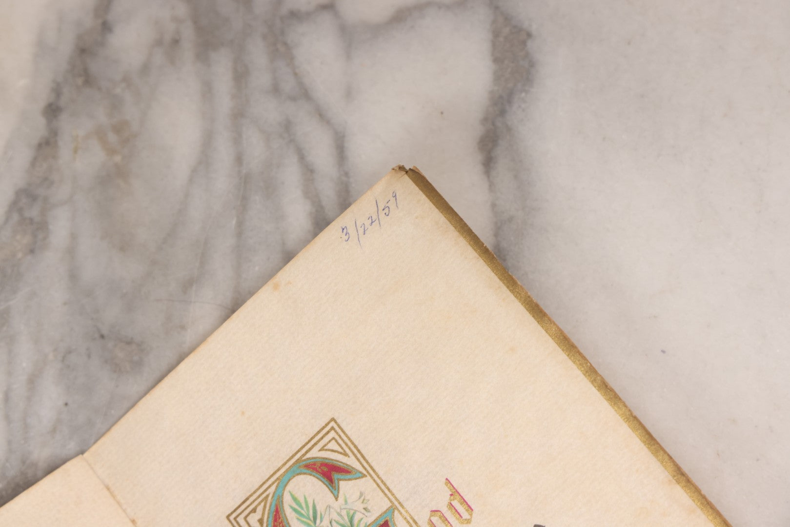 Lot 291 - Vintage Hallmark Greeting Card, "The Glorious Story Of Easter", Slim Jims Series, With Gilt Accents, Circa 1959