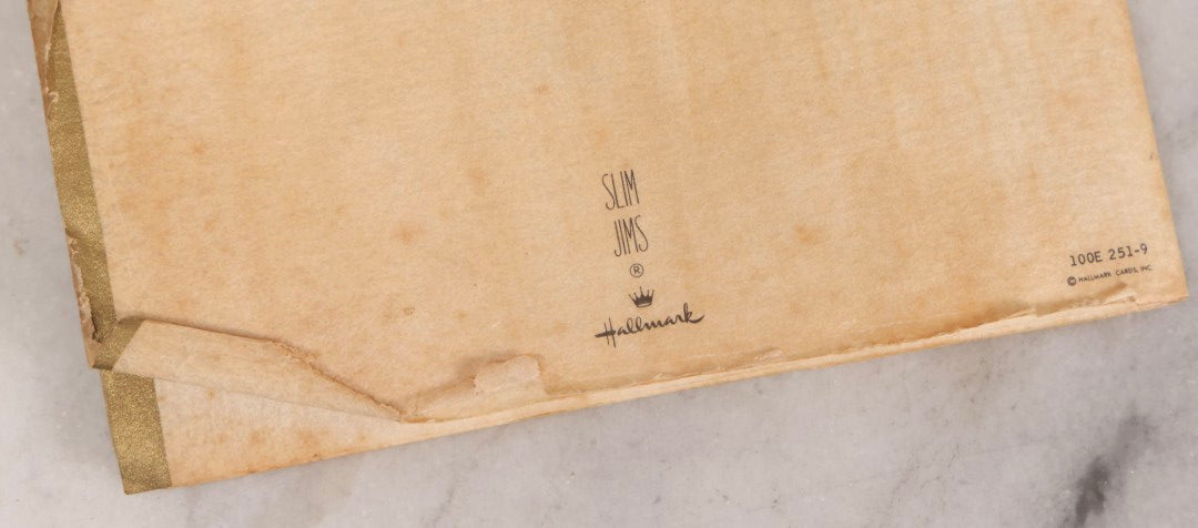 Lot 291 - Vintage Hallmark Greeting Card, "The Glorious Story Of Easter", Slim Jims Series, With Gilt Accents, Circa 1959