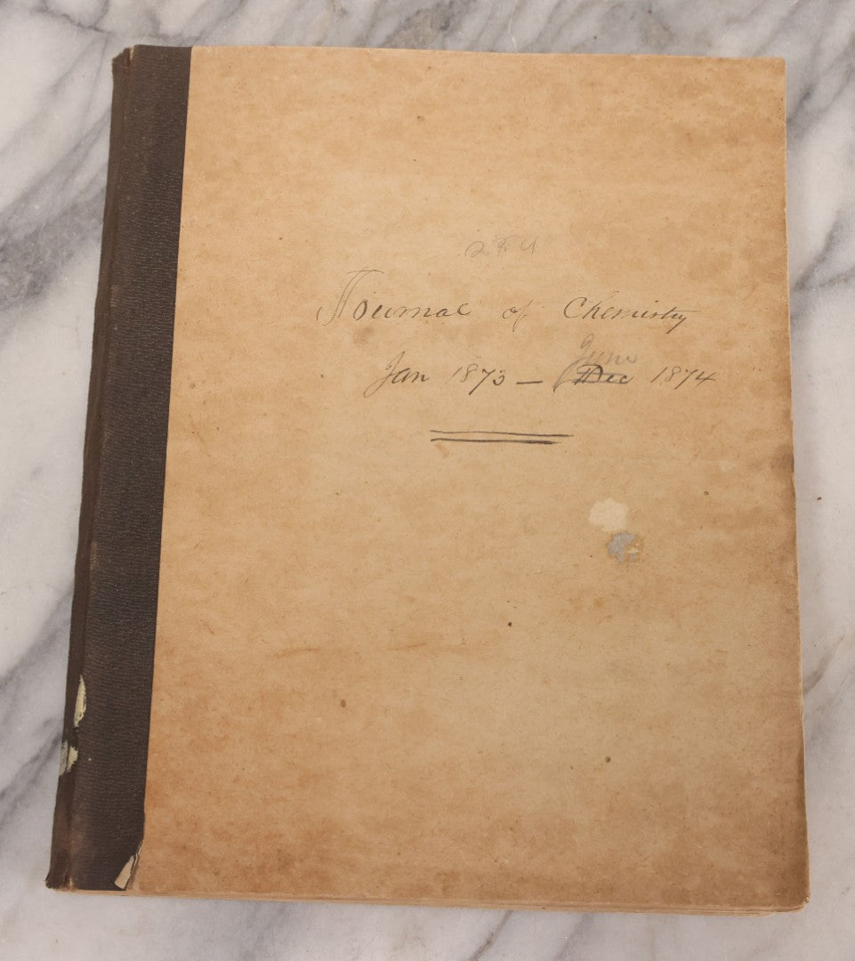 Lot 295 - Antique Bound Compendium "The Boston Journal Of Chemistry" Containing Issues From January 1873 To June 1874, Published By Billings, Clapp, And Company, Boston, Edited By James R. Nichols, M.D.