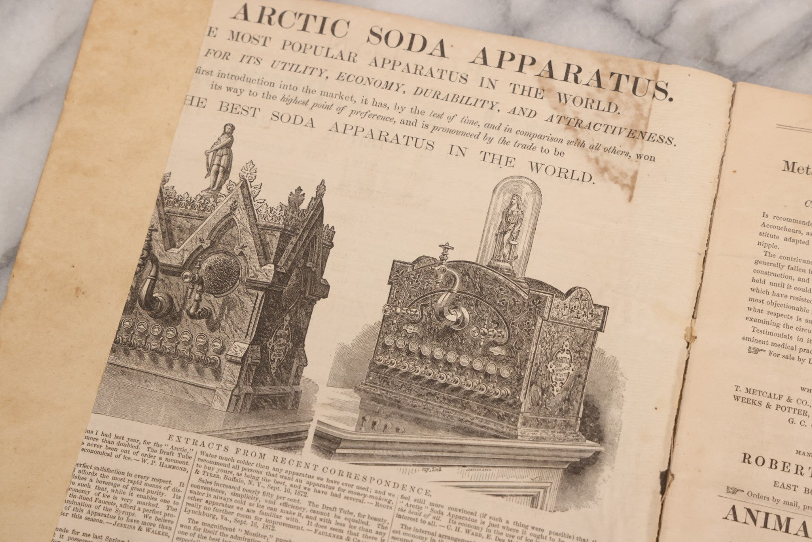 Lot 295 - Antique Bound Compendium "The Boston Journal Of Chemistry" Containing Issues From January 1873 To June 1874, Published By Billings, Clapp, And Company, Boston, Edited By James R. Nichols, M.D.