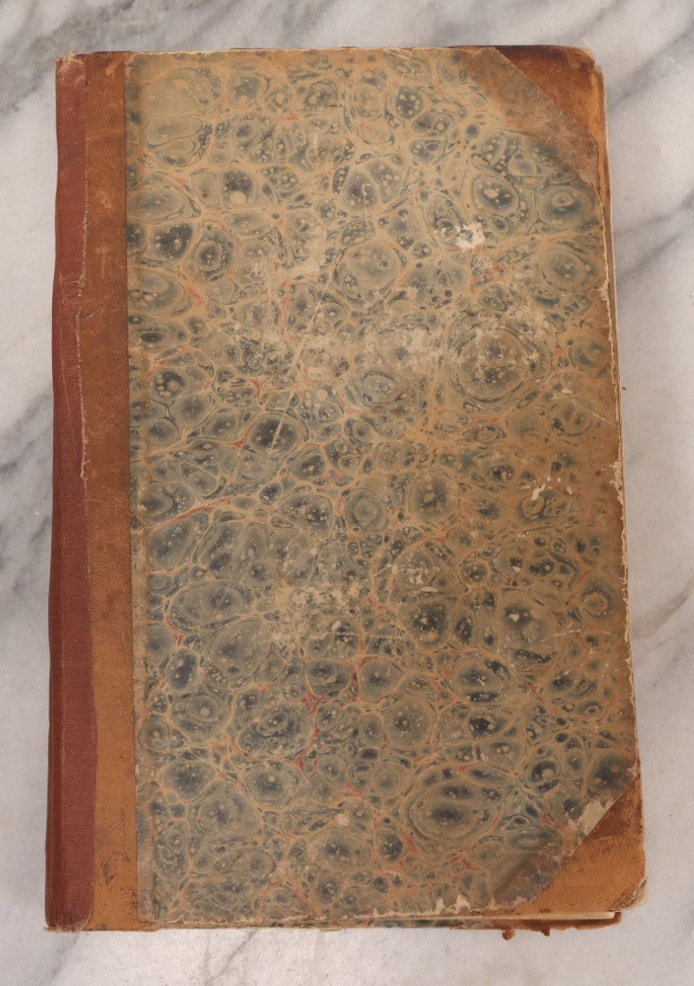 Lot 296 - Antique Bound Compendium "The Penny Magazine Of Society For The Diffusion Of Useful Knowledge" 1840, Published By Charles Knight & Co., London, With Marbled Cover Boards, Numerous Illustrations