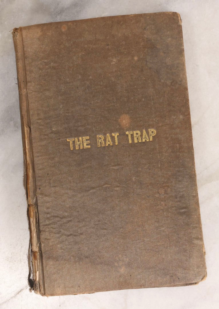 Lot 309 - "The Rat-Trap; Or Cogitations Of A Convict In The House Of Correction" Antique Social Reform Book Published By G. N. Thomson, Boston, Massachusetts, 1837