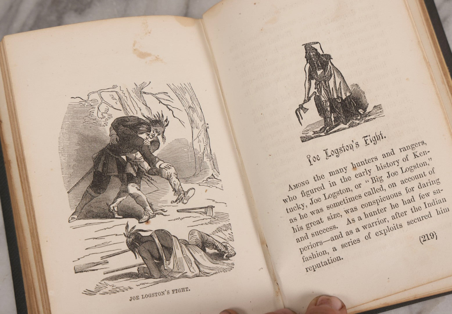 Lot 310 - "Adventures Of Hunters And Travellers, And Narratives Of Border Warfare" Antique Illustrated Book By An Old Hunter, Published By H. C. Peck & Theo. Bliss, Philadelphia, 1852