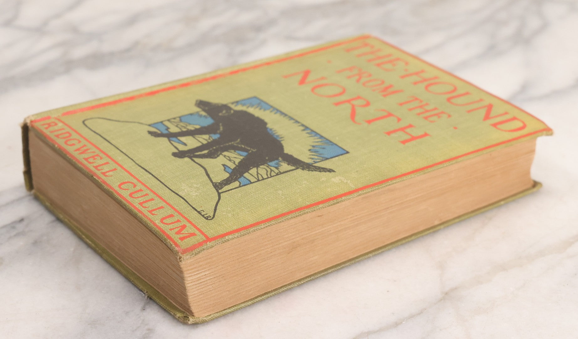 Lot 311 - "The Hound From The North" Antique Adventure Novel By Ridgwell Cullum, Published By A. L. Burt Company, New York, 1904