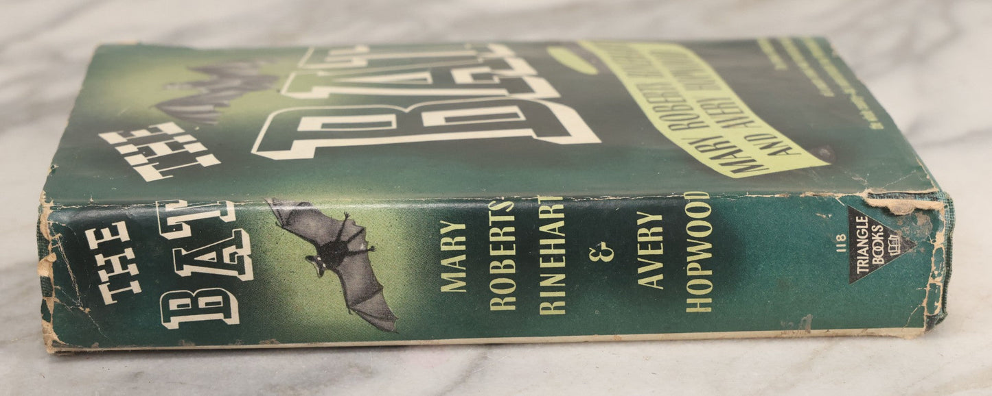 Lot 312 - "The Bat" Vintage Mystery Novel From The Play By Mary Roberts Rinehart And Avery Hopwood, Published By Triangle Books, New York, 1942, With Original Dust Jacket