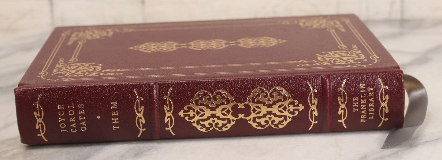 Lot 315 - "Them" Vintage Fine Binding Book Signed By author Joyce Carol Oates, Limited Edition Illustrated By Steven H. Stroud, Privately Printed, 1979