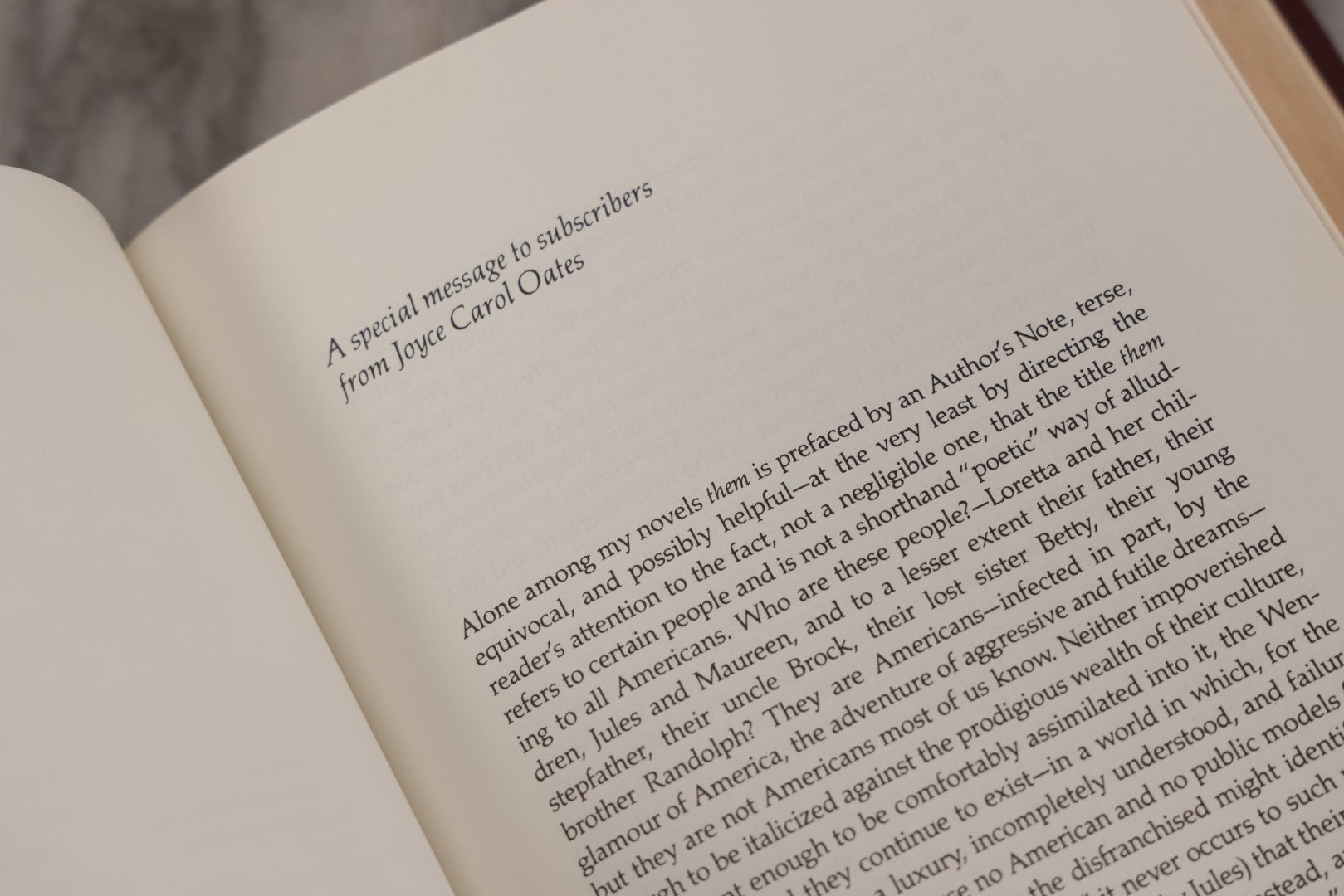 Lot 315 - "Them" Vintage Fine Binding Book Signed By author Joyce Carol Oates, Limited Edition Illustrated By Steven H. Stroud, Privately Printed, 1979