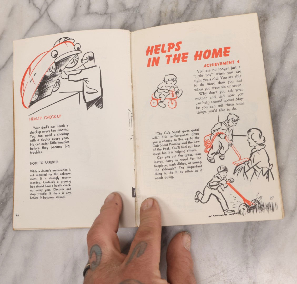 Lot 316 - Pair Of Vintage Scouting Handbooks Including "Wolf Cub Scout Book" 1960 And "Brownie Scout Handbook" 1955